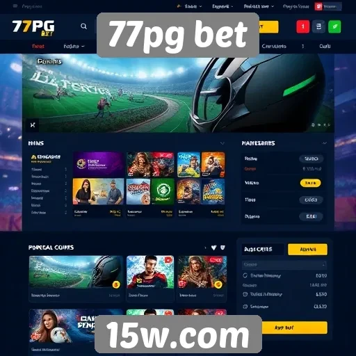 Acessibilidade e navegação do site 77pg bet